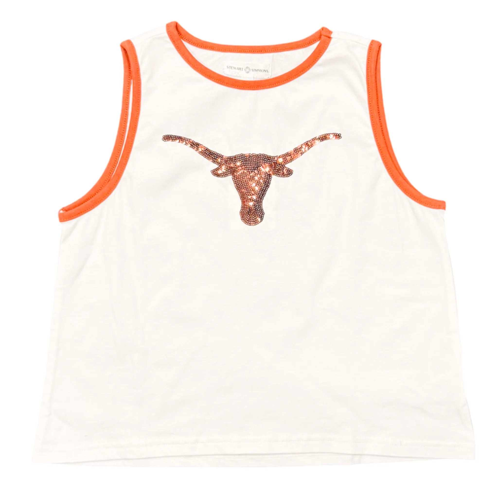 Youth Stewart Simmons Texas Longhorns Stands Sequin Tank