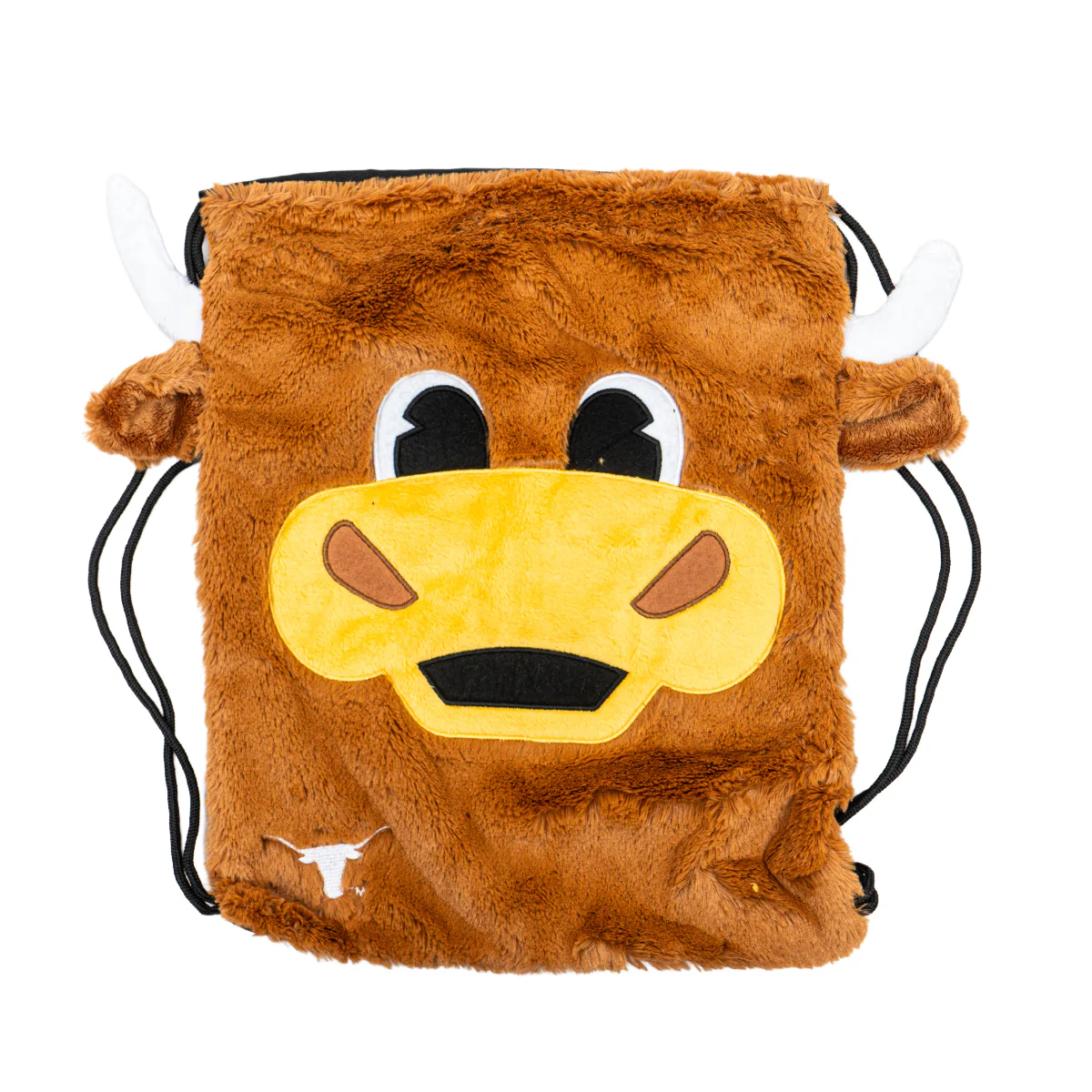 Youth Texas Longhorn Plush Drawstring Bag