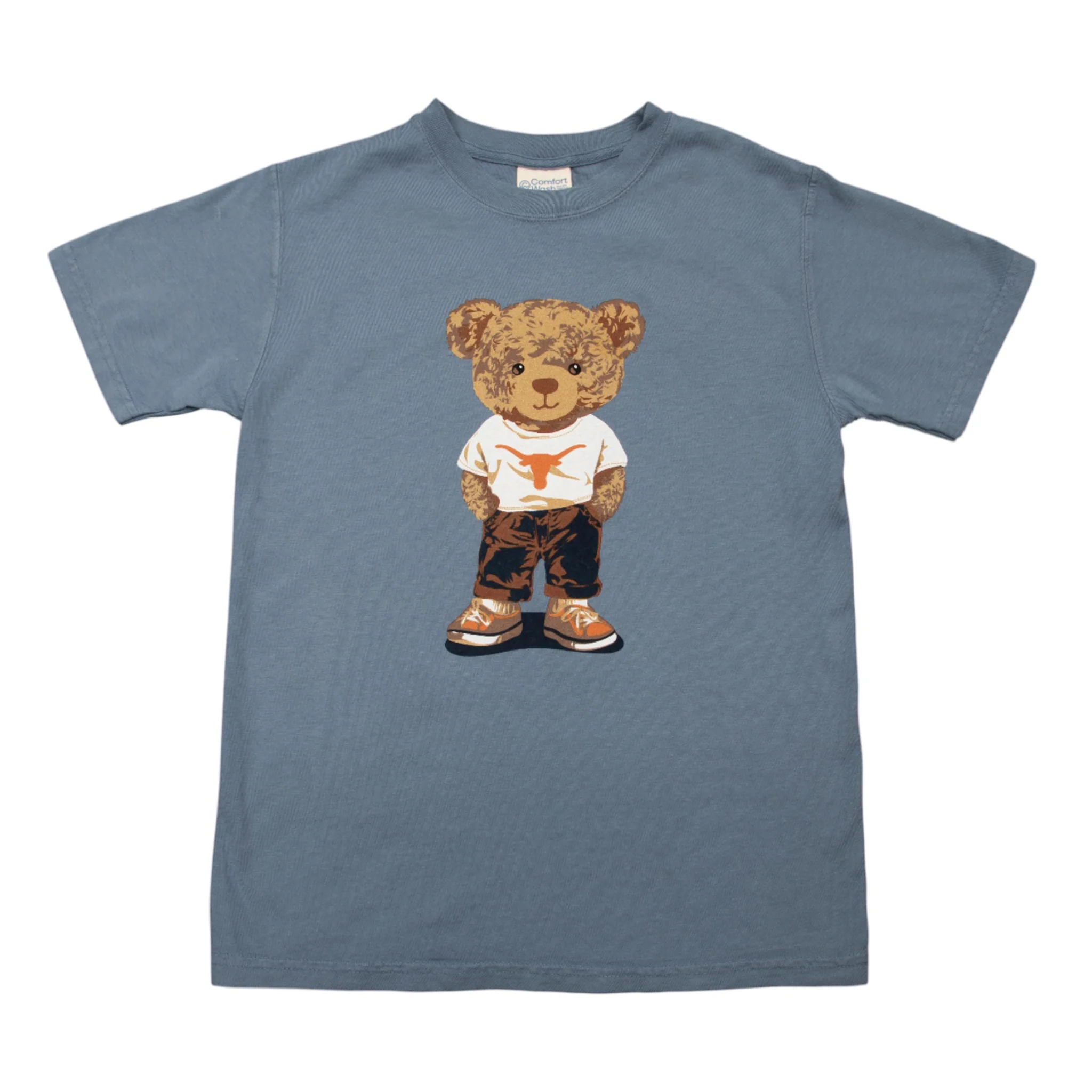 Youth Texas Longhorns Bear ComfortWash Tee