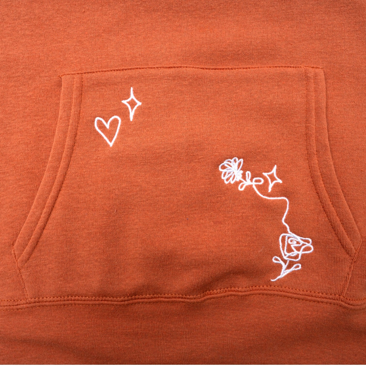 Youth Texas Longhorns Fleece Heart Print Hoodie - Image 3