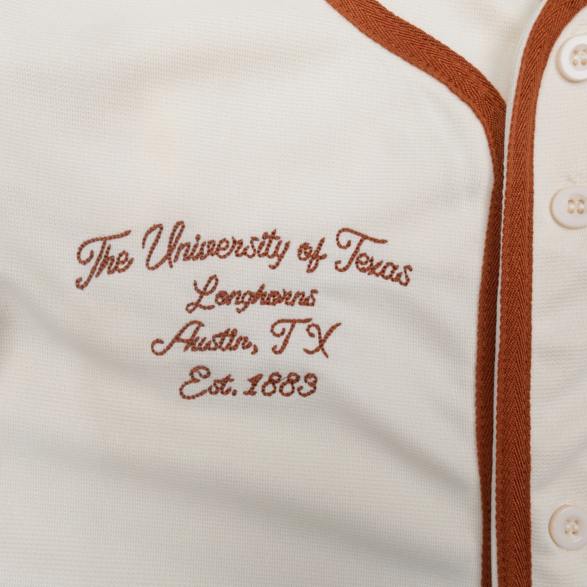 Youth Texas Longhorns Hunter Seeker Baseball Jersey - Image 3