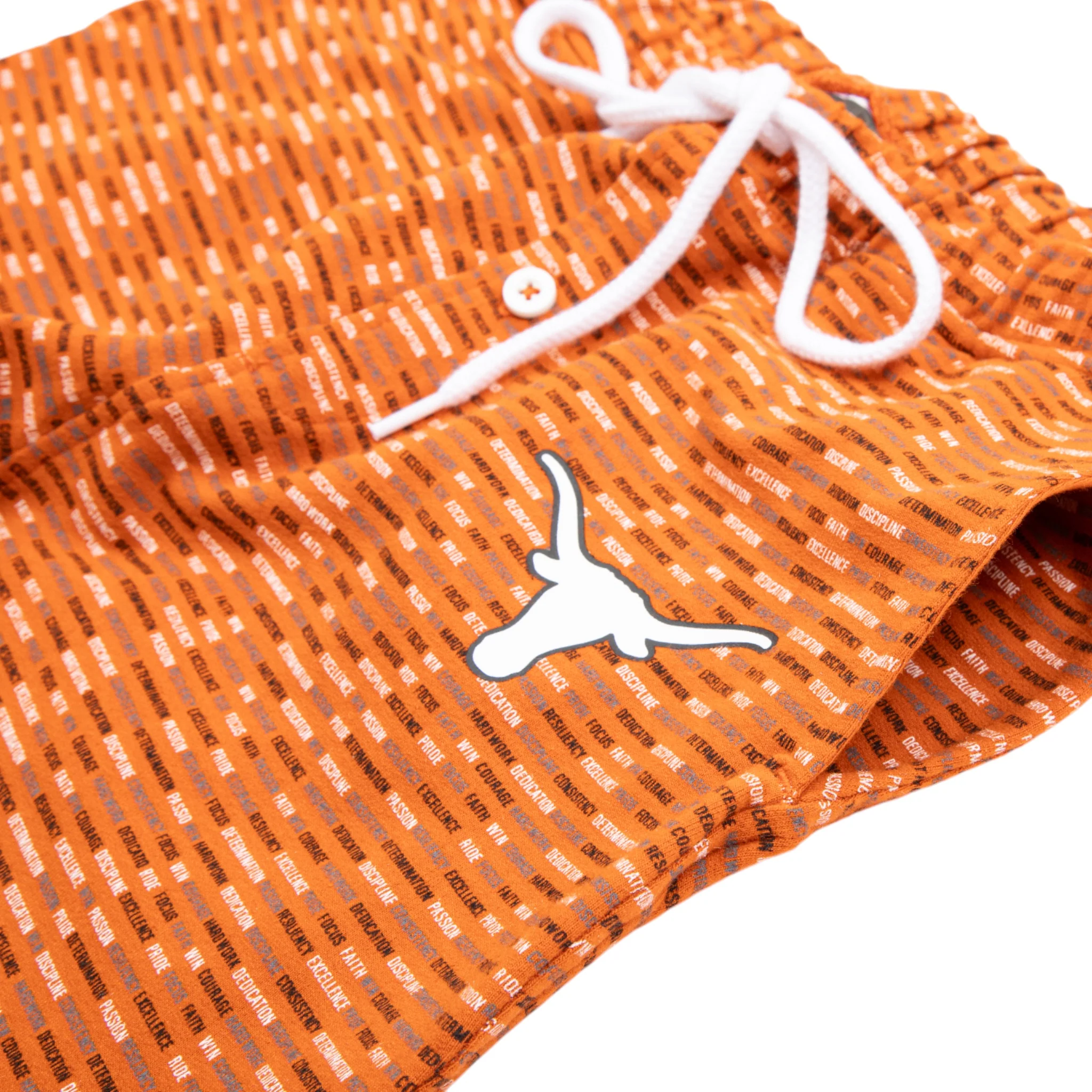 Youth Texas Longhorns Long Sleeve Button Down Pajama Set - Image 5