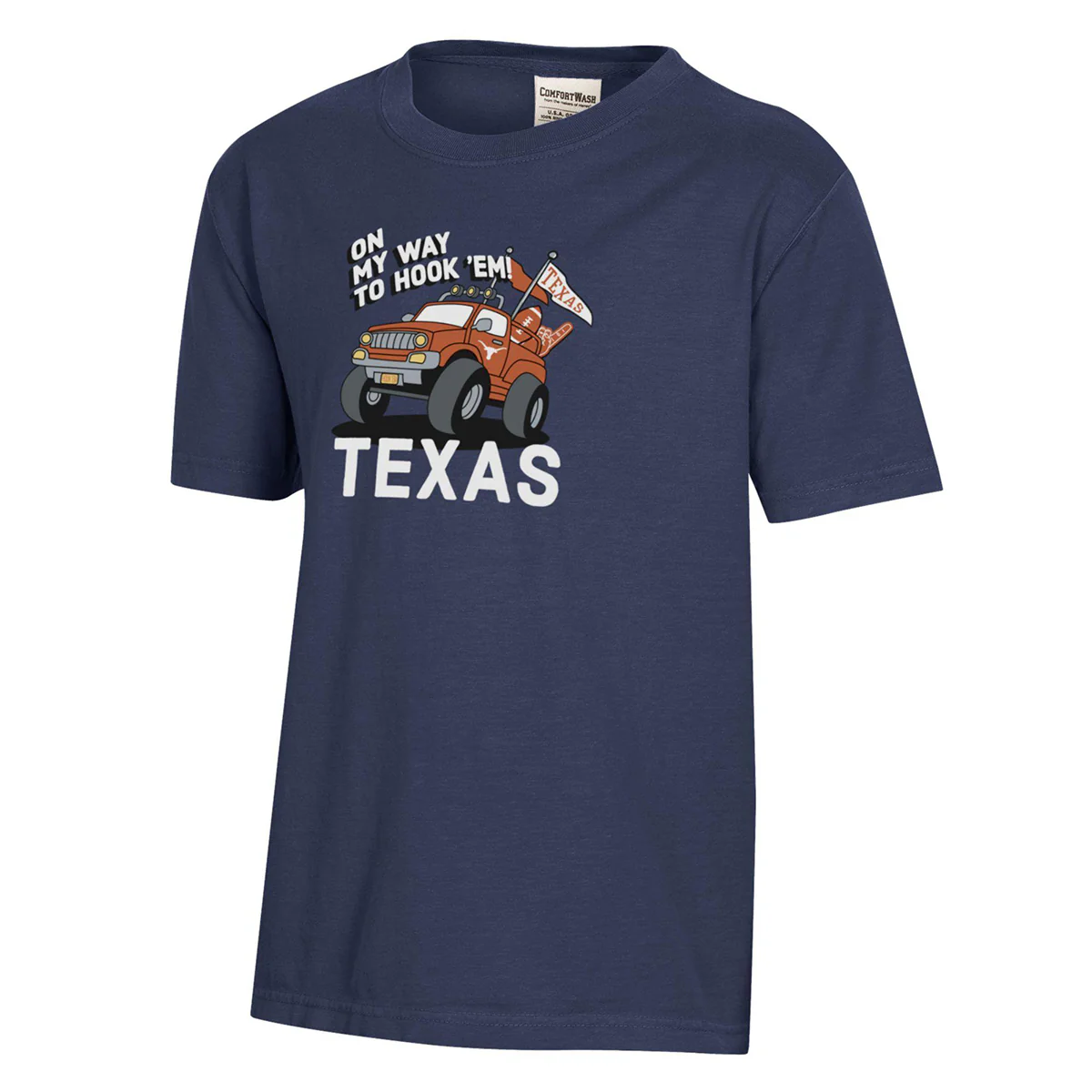 Youth Texas Longhorns Monster Truck ComfortWash Tee